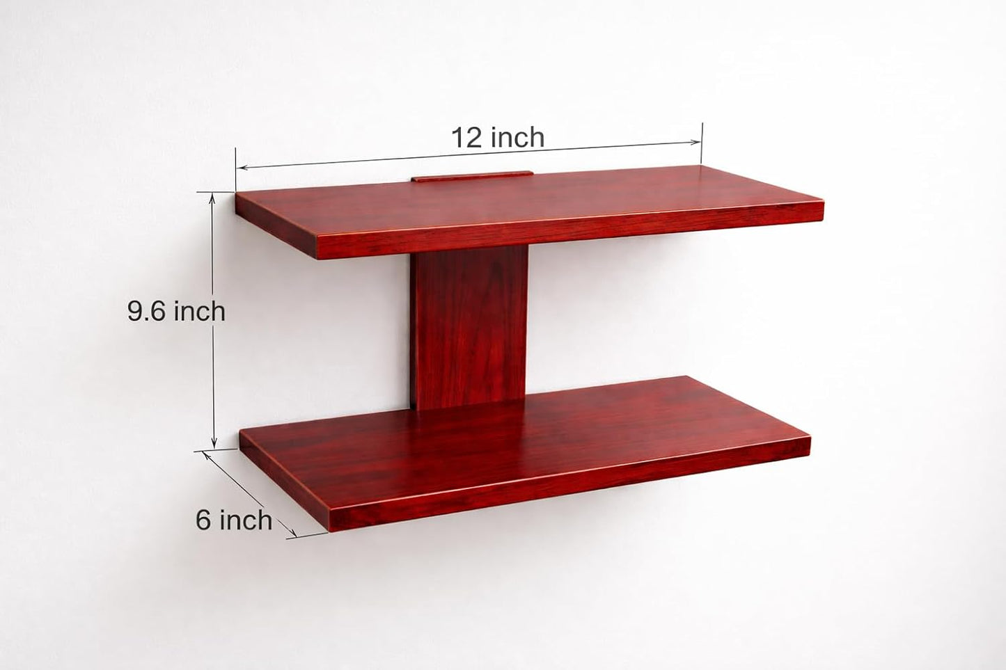 Wall Mount Wooden Shelf for Home Decor