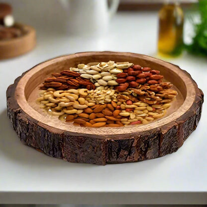 Wooden Natural Eco-friendly Serving Tray - 10 inch