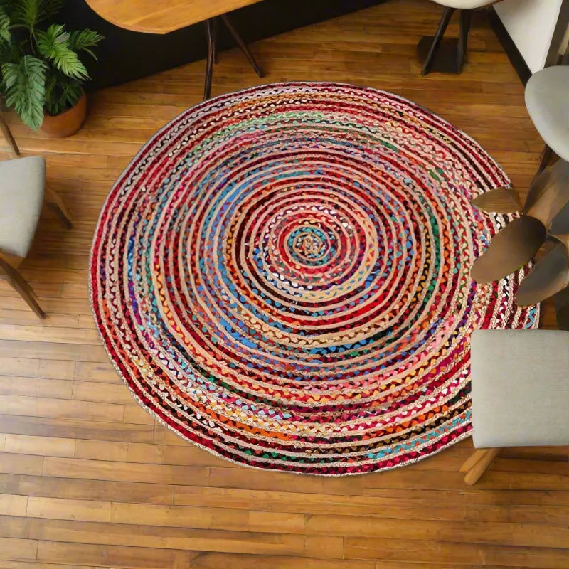 Color Splash Reversible Handwoven Rug - 3 Sizes