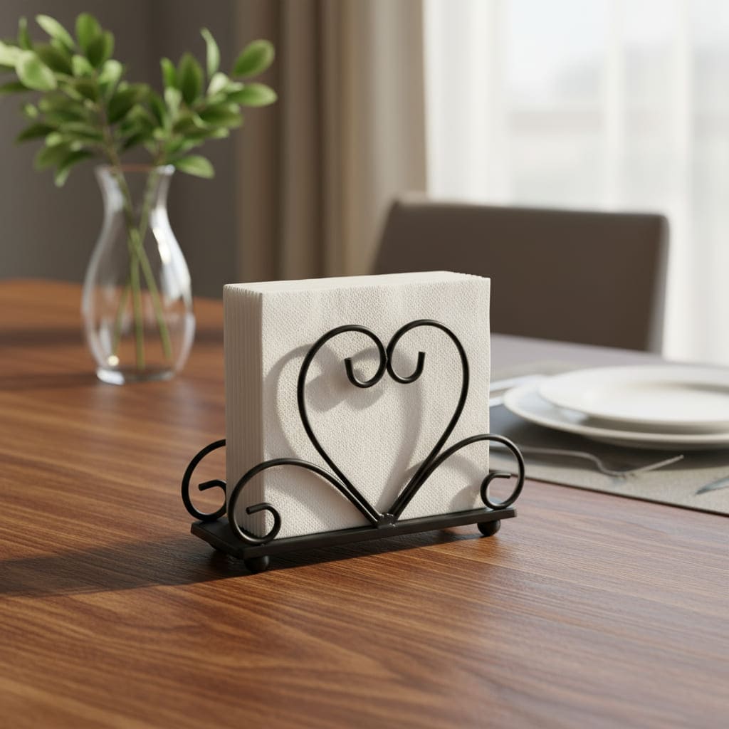 Tabletop Napkin Holder for Dining Table & Kitchen Decor