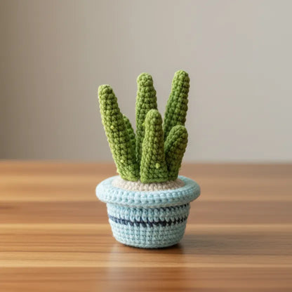 Crochet Potted Plants - Stylish Home Decor - String of money sedum