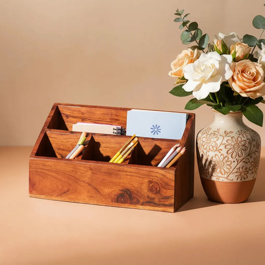 Wooden Cutlery Holder for Kitchen & Tabletop