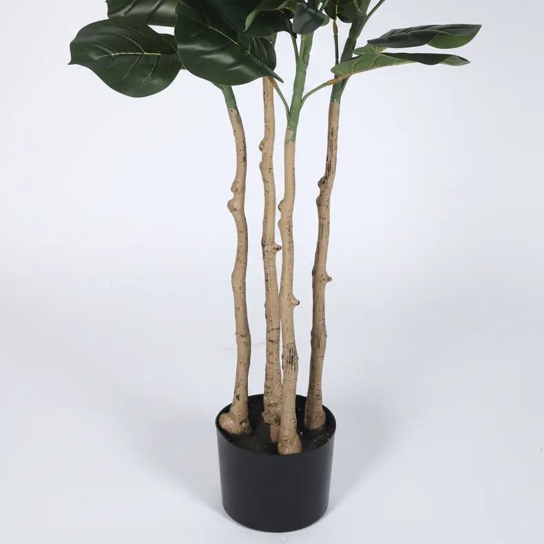 Tall Fiddle Leaf Fig Floor Plant with Pot - Artificial Plant