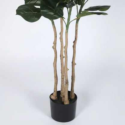 Tall Fiddle Leaf Fig Floor Plant with Pot - Artificial Plant