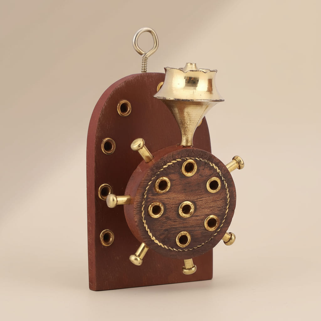 Handcrafted Wooden Incense Stick Burner Stand - Mango Wood