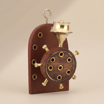 Handcrafted Wooden Incense Stick Burner Stand - Mango Wood