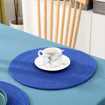 Blue Marine Grace Placemats - 12 inch - Sets of 2, 4, 6