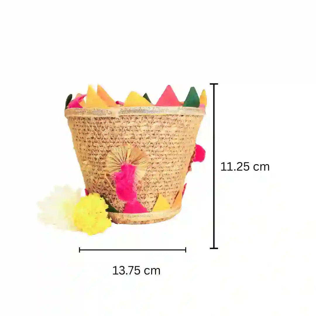 Mini Diwali Gift Hamper Jute Basket Aroma Set