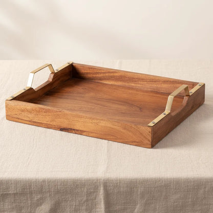 Acacia Heritage Rectangular Large Serving Tray