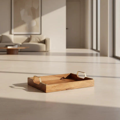 Acacia Heritage Rectangular Large Serving Tray