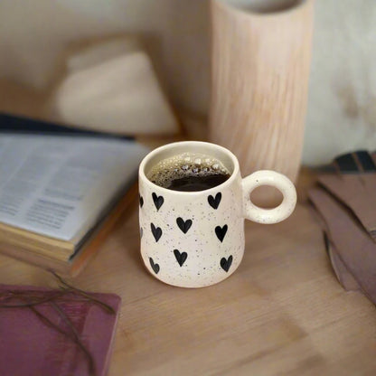 Heartfelt Sips Ceramic Mug - 310 ml