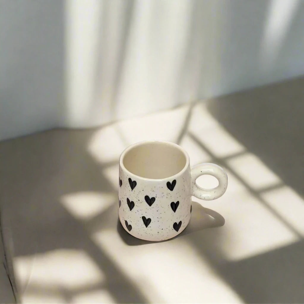 Heartfelt Sips Ceramic Mug - 310 ml