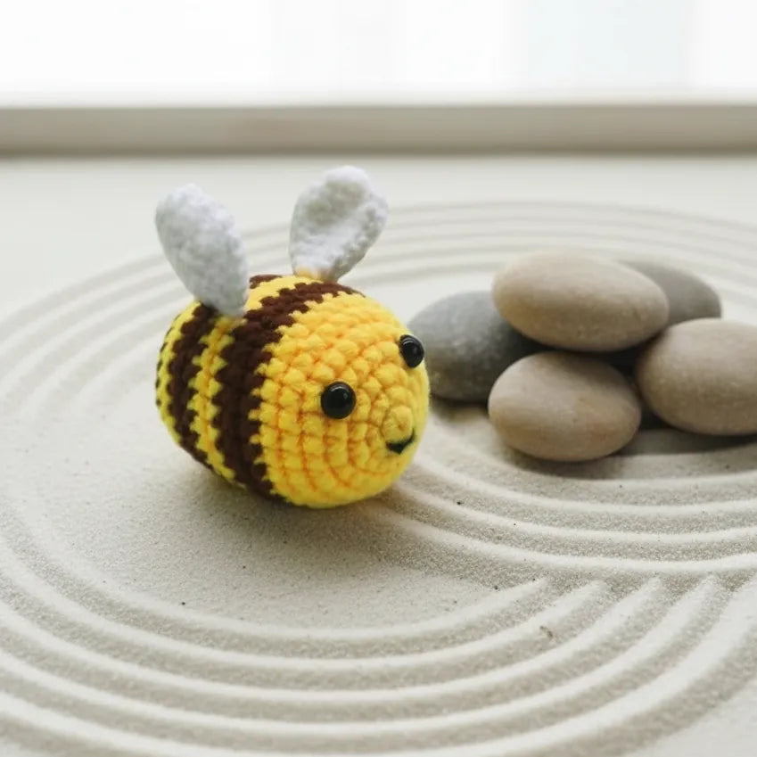 Crochet Bumblebee Plush Soft Toy for Kids & Gifting