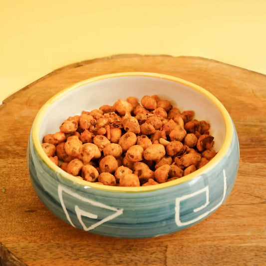 Ceramic Snack Serving Blue & White Designer Bowl