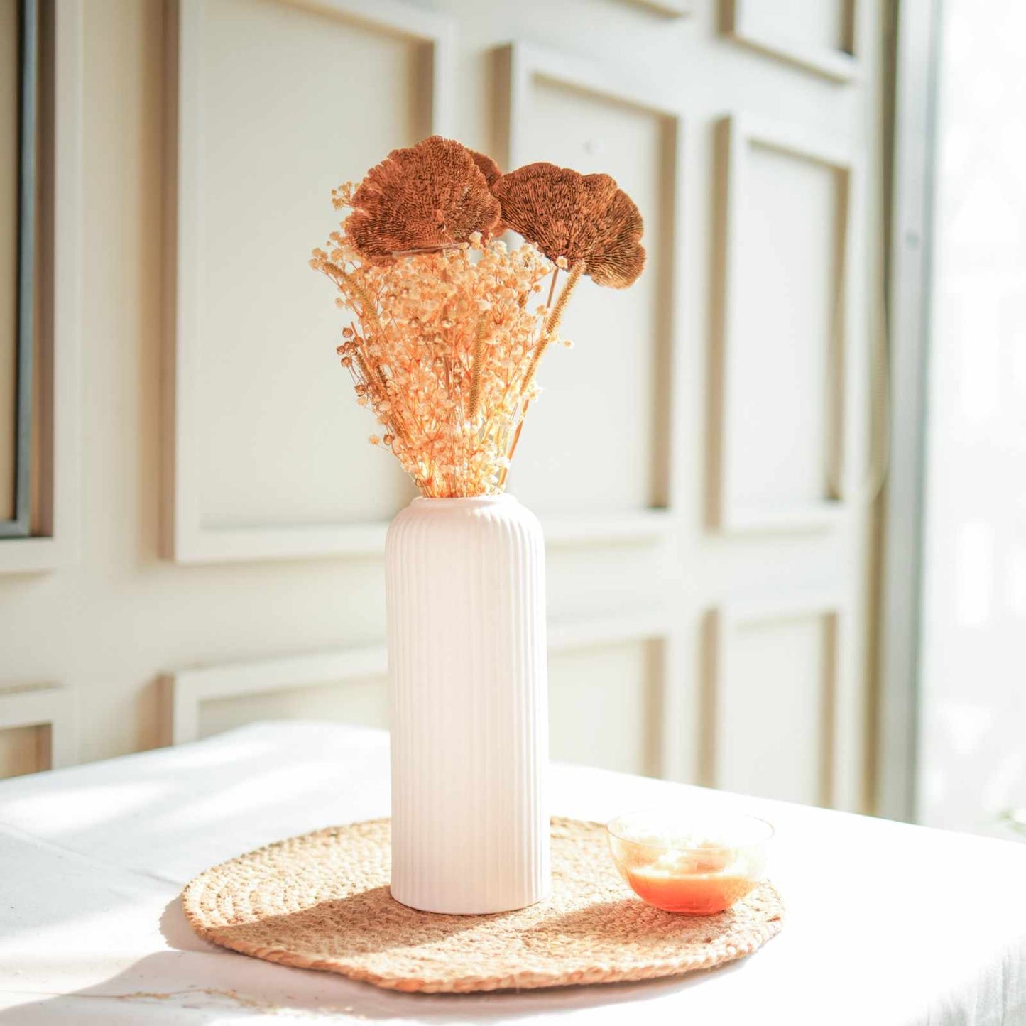 Golden Harvest Dried Flower Vase Decor Set