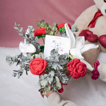 Rustic Romance Bamboo Basket Flower Gift Set