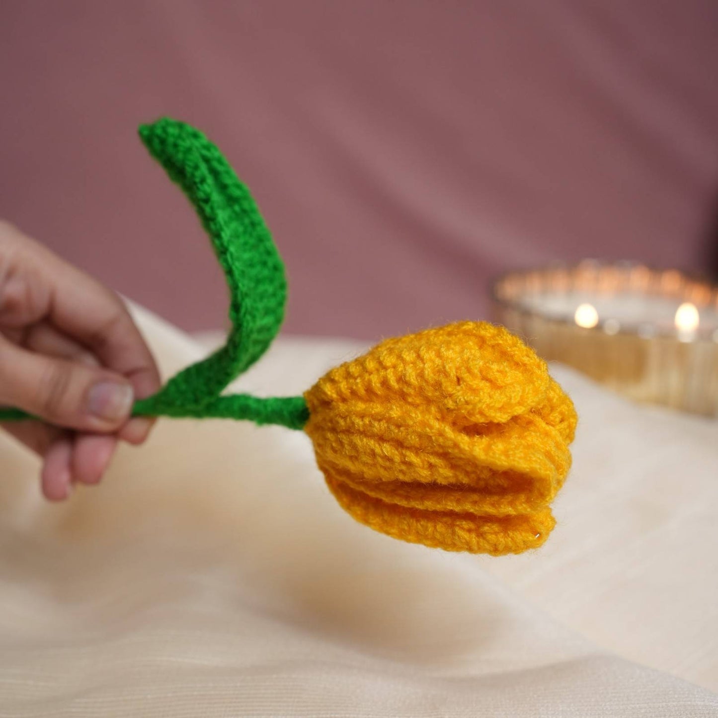 Handcrafted Crochet Flower - Premium Decor