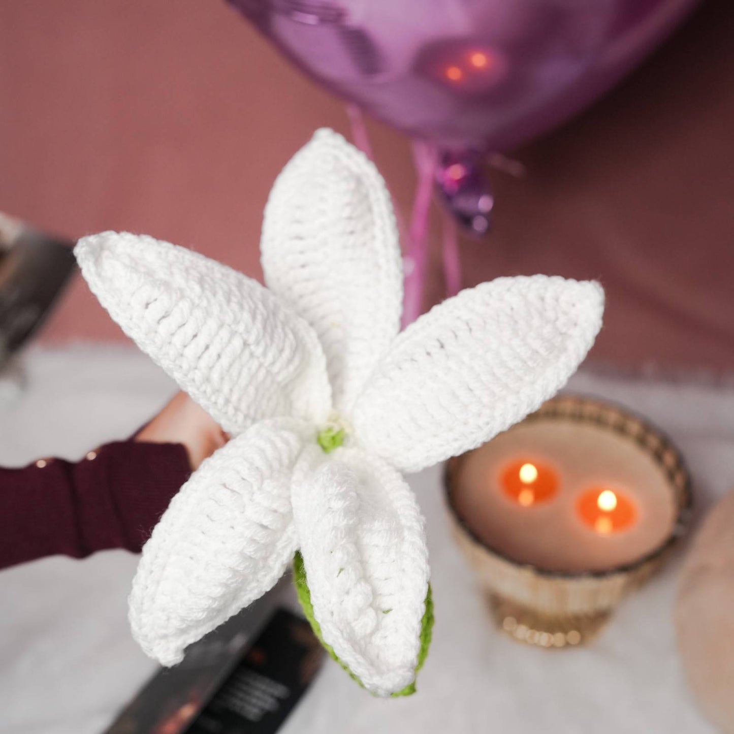 Handcrafted Crochet Flower - Premium Decor