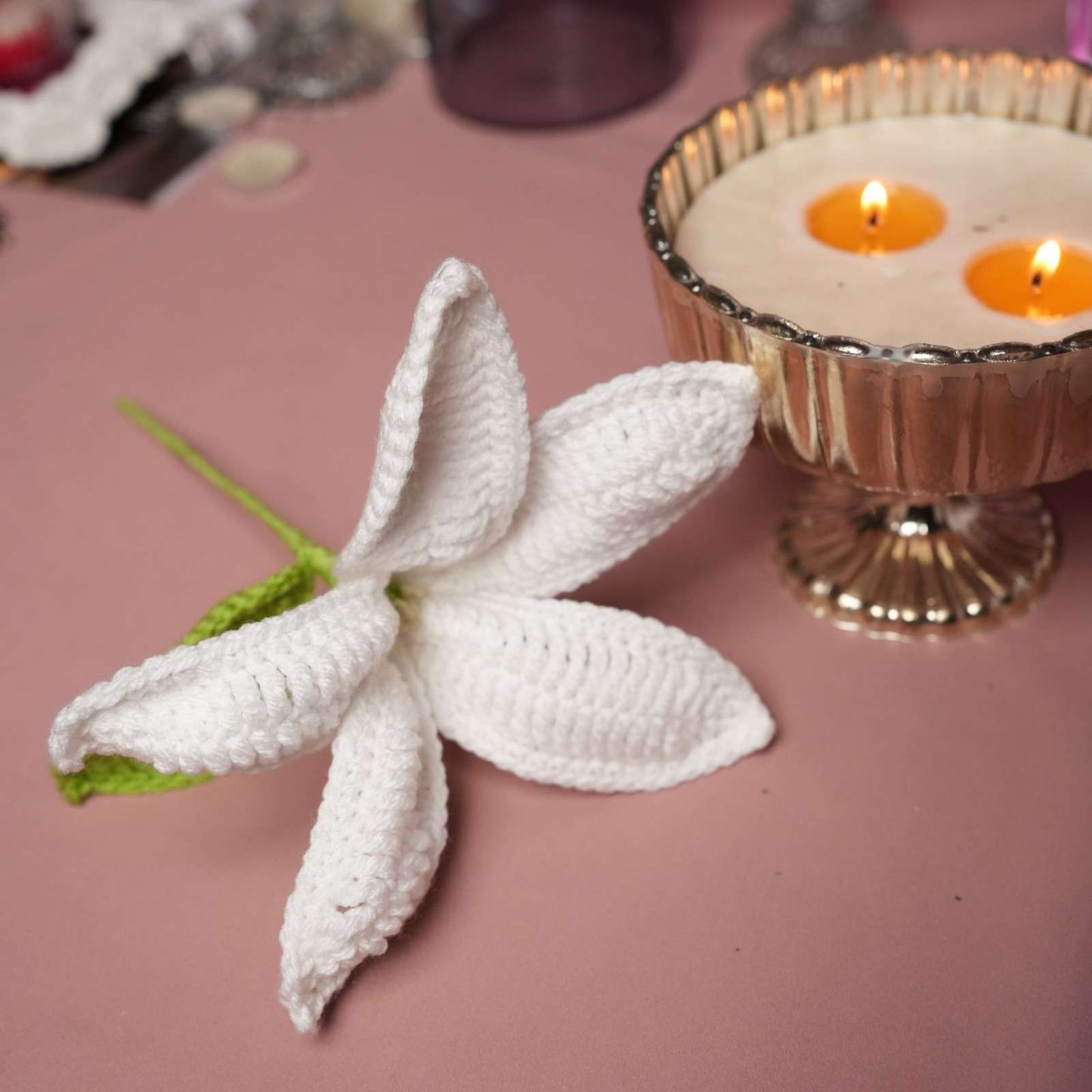 Handcrafted Crochet Flower - Premium Decor