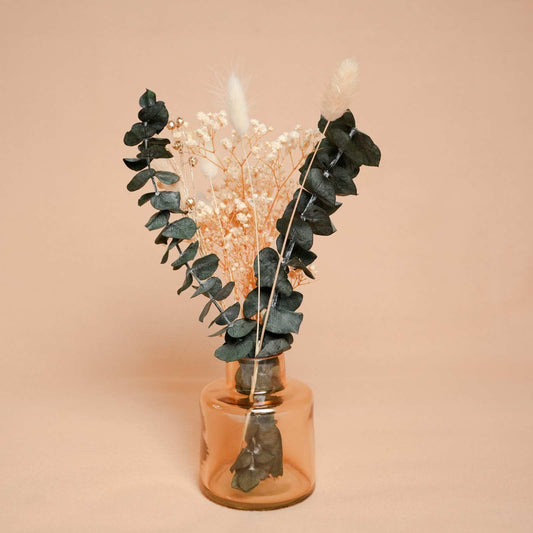 Little Blossom Dried Flower Glass Vase Gift Box