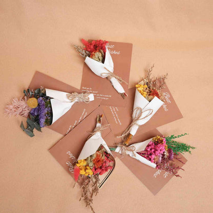 Everlasting Flower Greeting Cards Set of 5