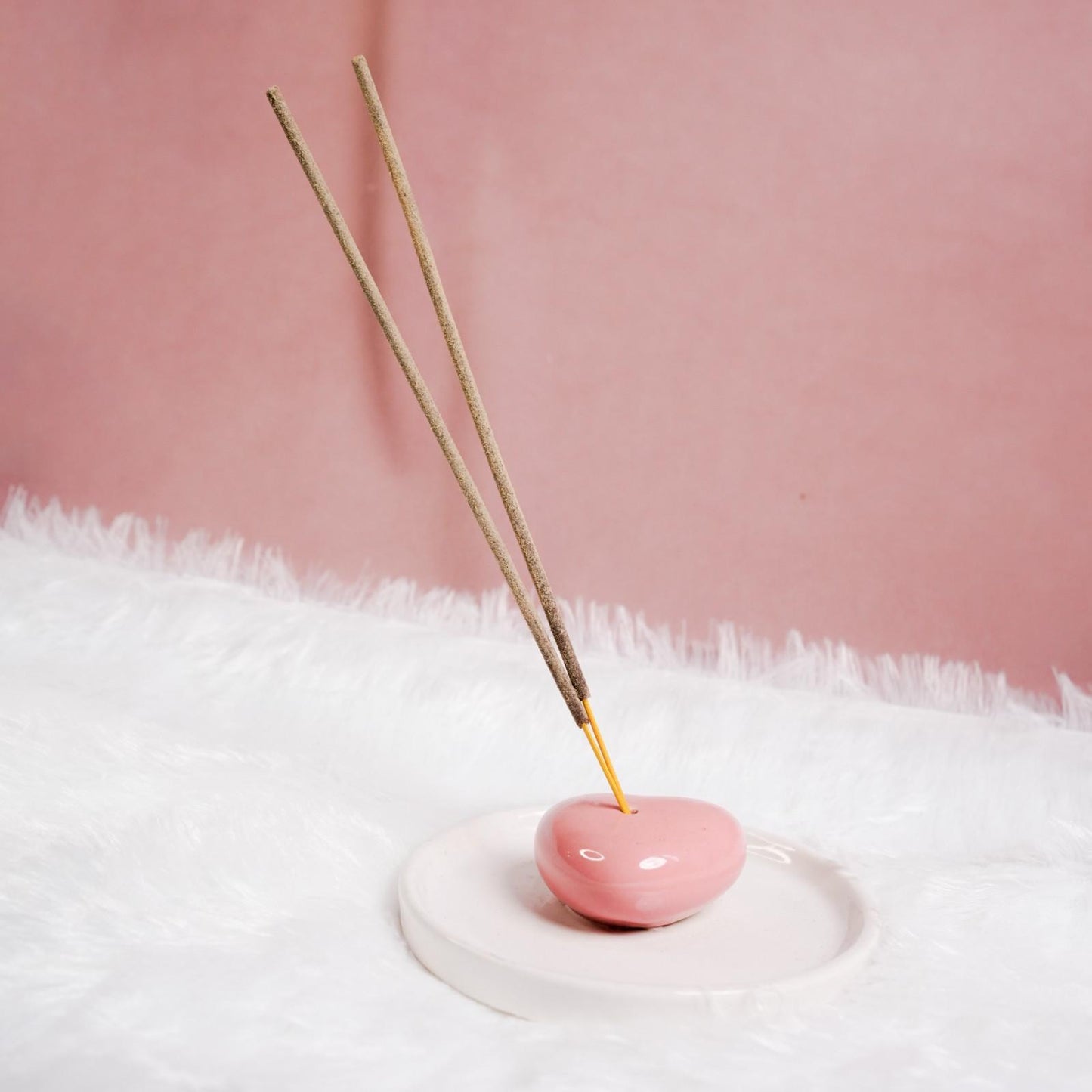 HeartGlow Ceramic Agarbati Incense Stand Holder