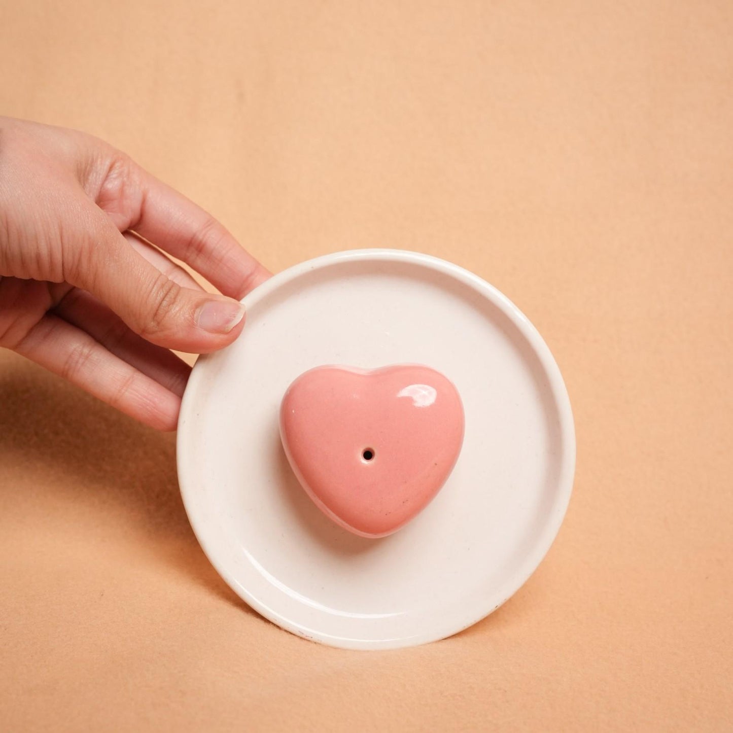 HeartGlow Ceramic Agarbati Incense Stand Holder