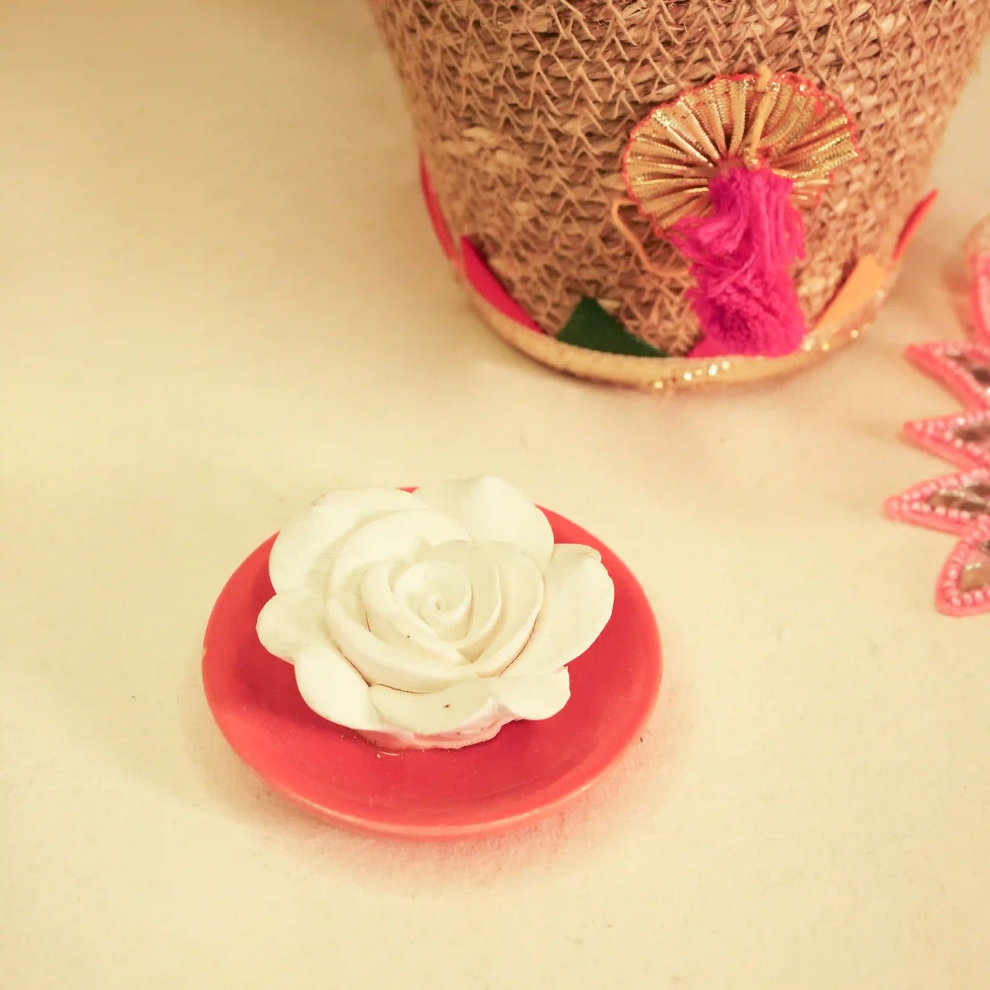 Mini Diwali Gift Hamper Jute Basket Aroma Set