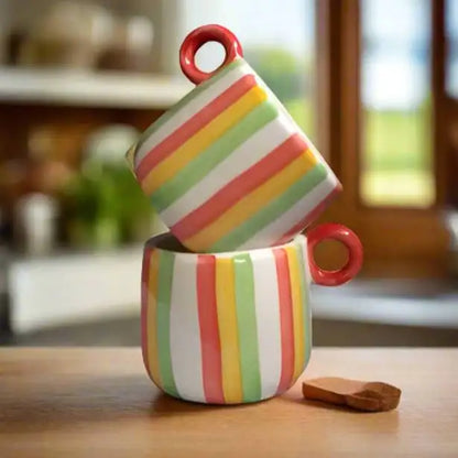 Candy Cane Stripes Ceramic Mug
