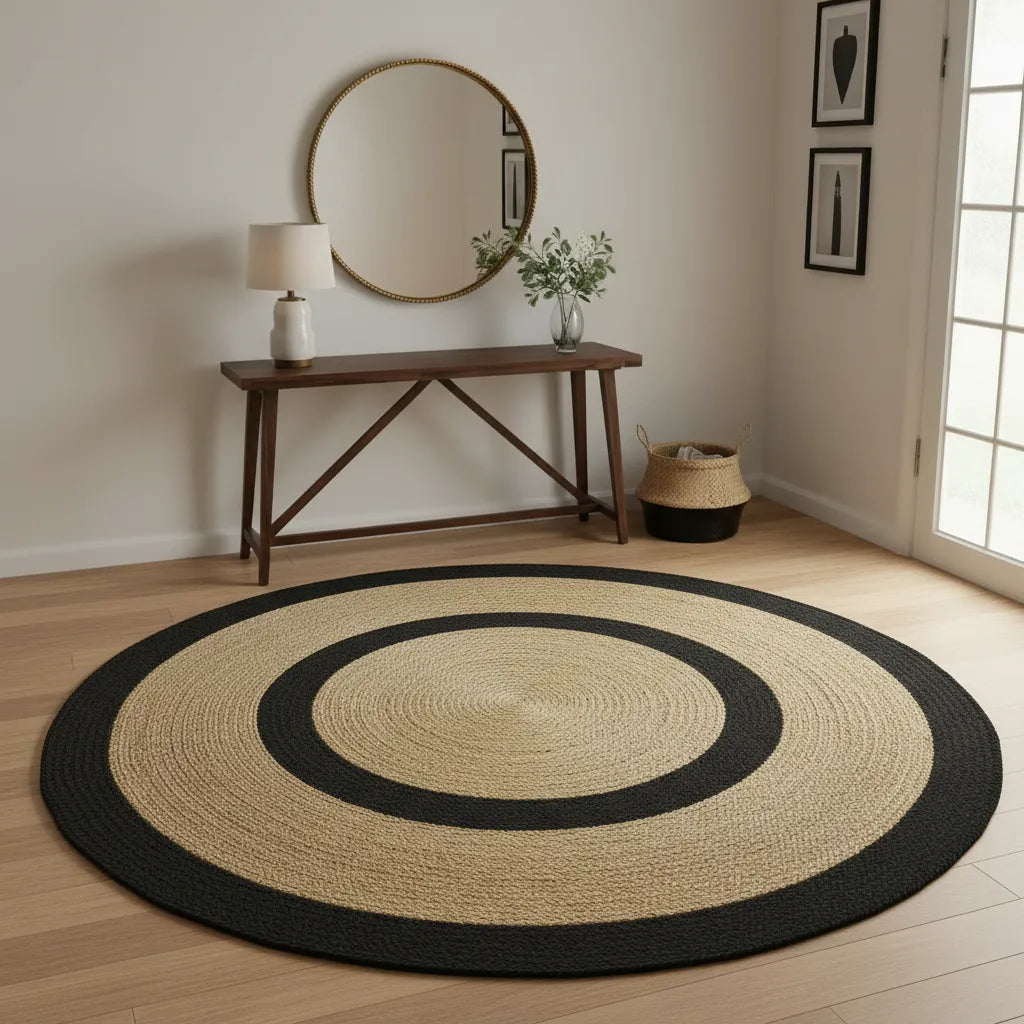 Eco-Friendly Jute Rug-Handwoven