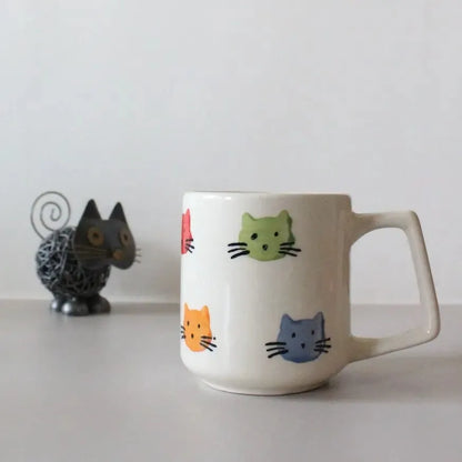 Colorful Kittens Ceramic Mug - 200 ml