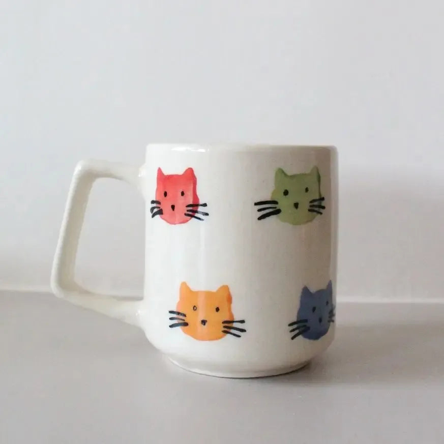 Colorful Kittens Ceramic Mug - 200 ml