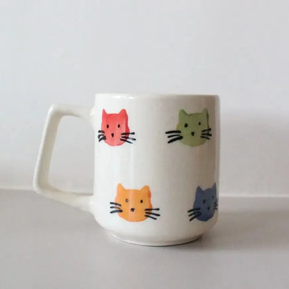 Colorful Kittens Ceramic Mug - 200 ml