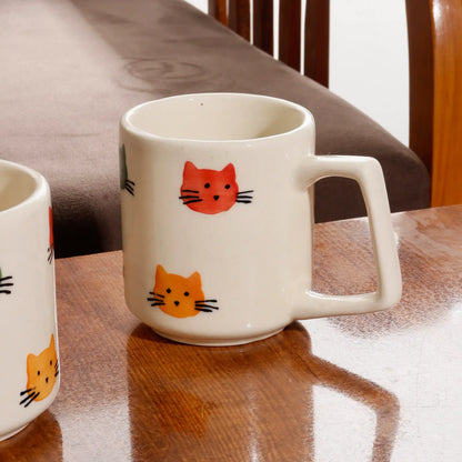 Colorful Kittens Ceramic Mug - 200 ml
