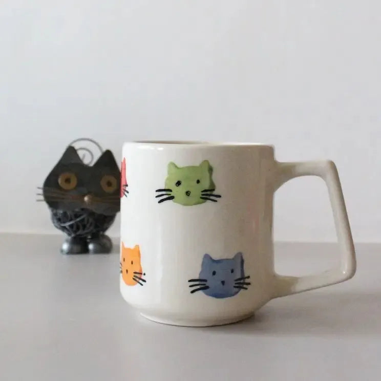 Colorful Kittens Ceramic Mug - 200 ml