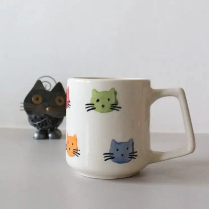 Colorful Kittens Ceramic Mug - 200 ml