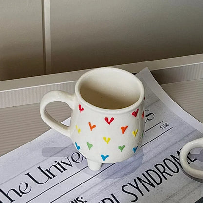 Countless Hearts Hand-painted Ceramic Mug