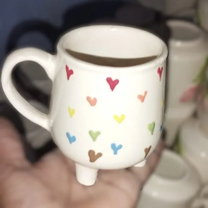 Countless Hearts Hand-painted Ceramic Mug