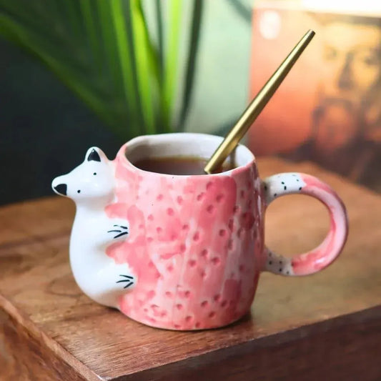 Cute Cuddling Bear Ceramic Mug