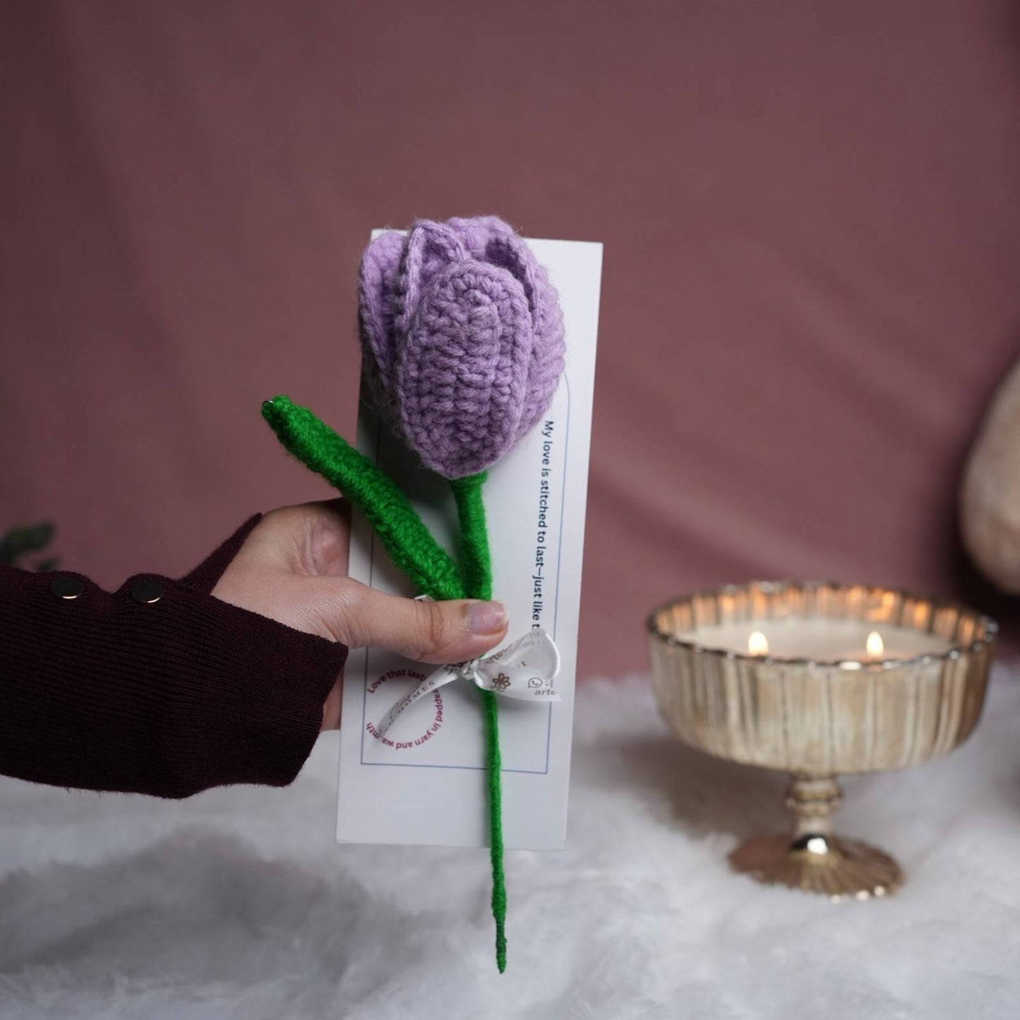 Handcrafted Crochet Flower - Premium Decor