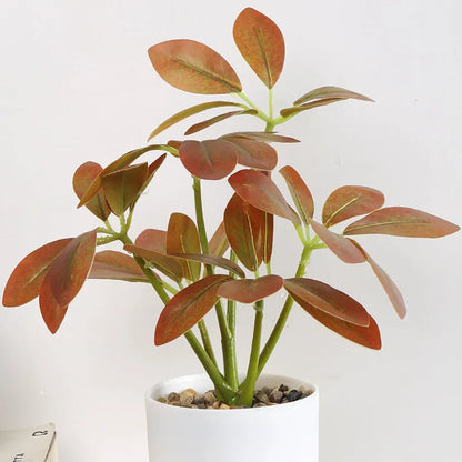 Schefflera Bonsai Artificial Plant with Pot - Home Decor