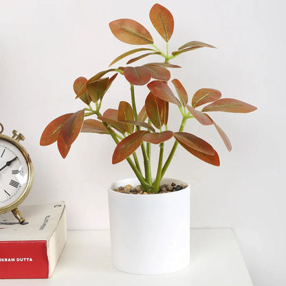 Schefflera Bonsai Artificial Plant with Pot - Home Decor