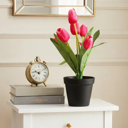 Tulip Bonsai Artificial Flower Plant - Home Decor