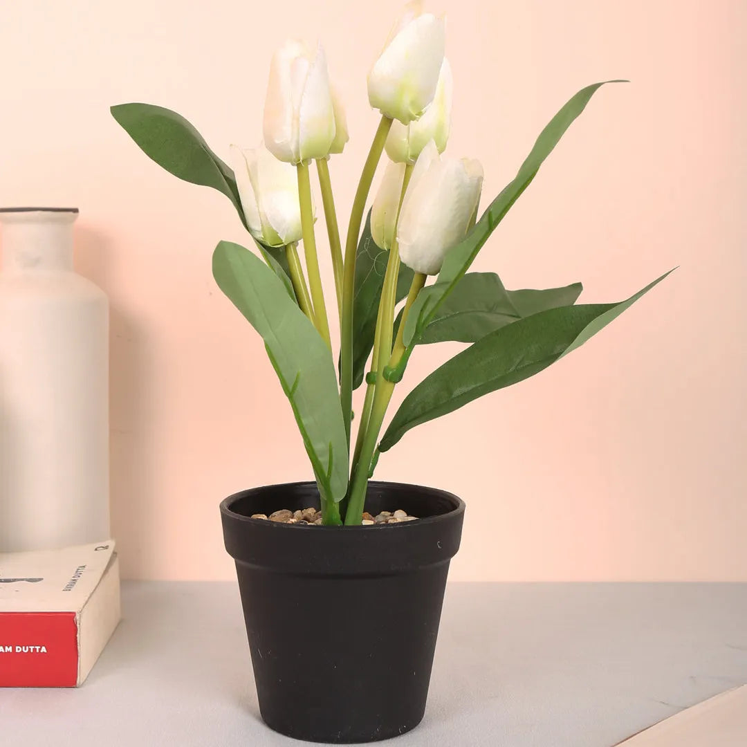 Tulip Bonsai Artificial Flower Plant - Home Decor