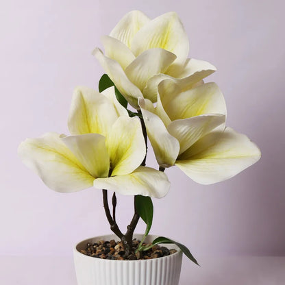 Magnolia Bonsai Artificial Plant with Pot - Home Decor