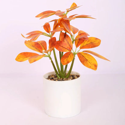 Schefflera Bonsai Artificial Plant with Pot - Home Decor
