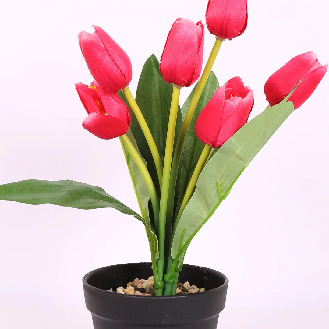 Tulip Bonsai Artificial Flower Plant - Home Decor