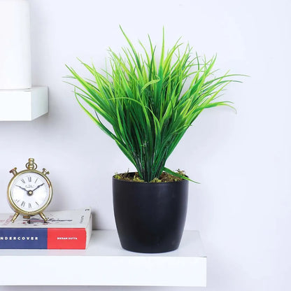 Mini Grass Potted Plant for Decor - Artificial Plant