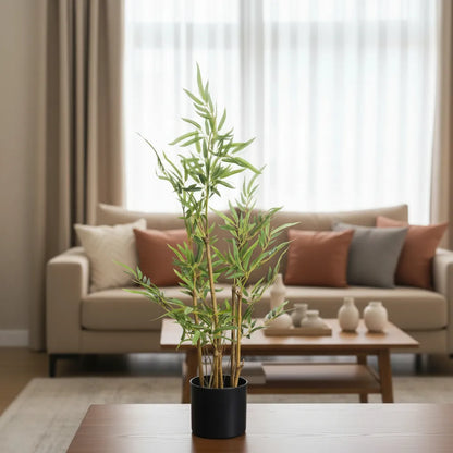 Bamboo Tree with Pot for Decor - Artificial Plant