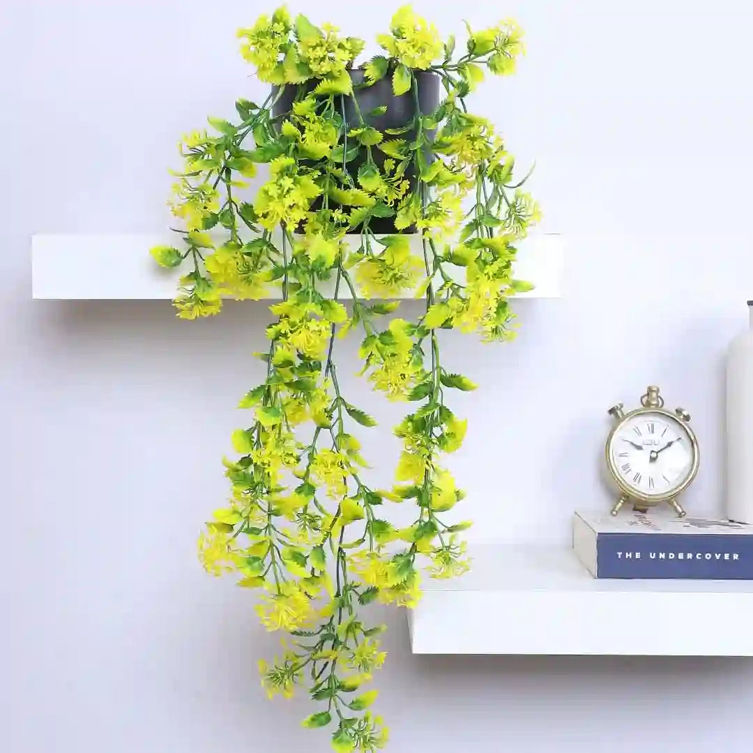 Hanging Plant with Pot for Living Spaces - Artificial Plant
